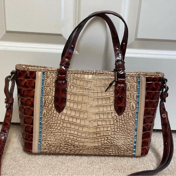 🌹🩸BRAHMIN SAND SANTANA MINI ASHER SATCHEL BAG🩸 - Picture 5 of 13